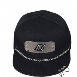 Baseball Caps Baseball Cap Naruto Headband Cool Sporting Hat with Adjustable Snapback - Black 2 - CE18D44AZKQ $12.55