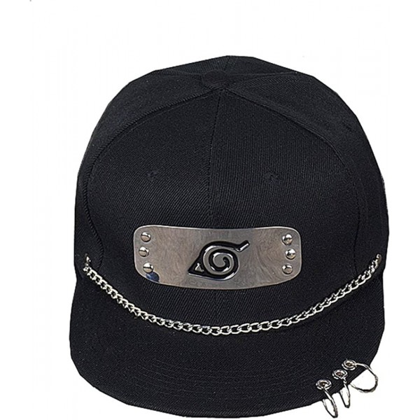 Baseball Caps Baseball Cap Naruto Headband Cool Sporting Hat with Adjustable Snapback - Black 2 - CE18D44AZKQ $12.55