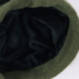 Berets Womens Beret 100% Wool French Beret Beanie Winter Hats Hy022 - Br022-green - CM18HO3S4R5 $8.94