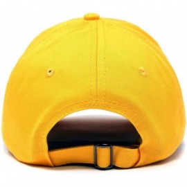 Baseball Caps Pineapple Hat Unstructured Cotton Baseball Cap - Gold - CY18ICDIH2A $12.69