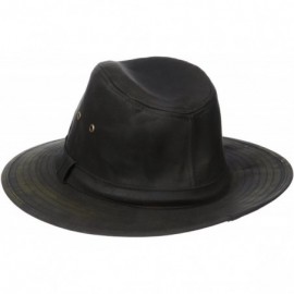 Sun Hats Men's 3 Inch Brim Outdoor Sun Hat with Stretch Fit Sweatband - Black - CS12EBE6D0D $42.60