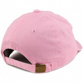 Baseball Caps Established 1978 Embroidered 42nd Birthday Gift Pigment Dyed Washed Cotton Cap - Pink - CB180MW0IYK $16.83