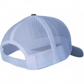 Baseball Caps Outdoor Trucker Hat Snapback - Surf Beach Design - Heather Grey/Sky Blue - CE18UYMENYT $28.11