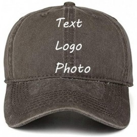 Baseball Caps Custom Cowboy Hat DIY Baseball Cap Outdoor Visor Hat Trucker Hat Personalized Gift/Black - Coffee - CS18G4W82II...