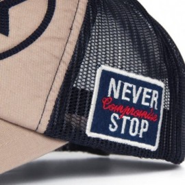 Skullies & Beanies Mens Keep You Feeling Super Trend Overalls Black Rebel Foam Mesh Trucker Hat Baseball Snapback Cap - Khaki...