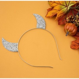 Headbands Silver Tone Devil Horn Mixed Metals Costume Fashion Headband - CS18IHH3WI3 $7.82