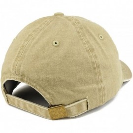 Baseball Caps Best Grandma Ever Embroidered Pigment Dyed Low Profile Cotton Cap - Khaki - CQ12GPQY60T $19.79