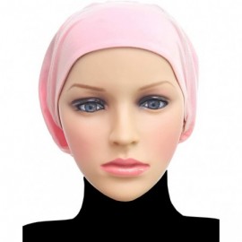 Skullies & Beanies Cotton Beanie Snood Large Hijab Chemo Cap - Brown - CX18ROGNX96 $10.19