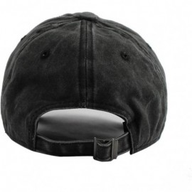 Baseball Caps Zoe Laverne Unisex Cotton Cowboy Hat Adjustable Casquette Trucker Hat Black - Navy - CY1984360LI $12.40