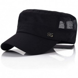 Baseball Caps Fashion Solid Color Unisex Adjustable Strap Cadet Cap Embroidered - 1-dark Blue - CQ18W2M7Z06 $15.50