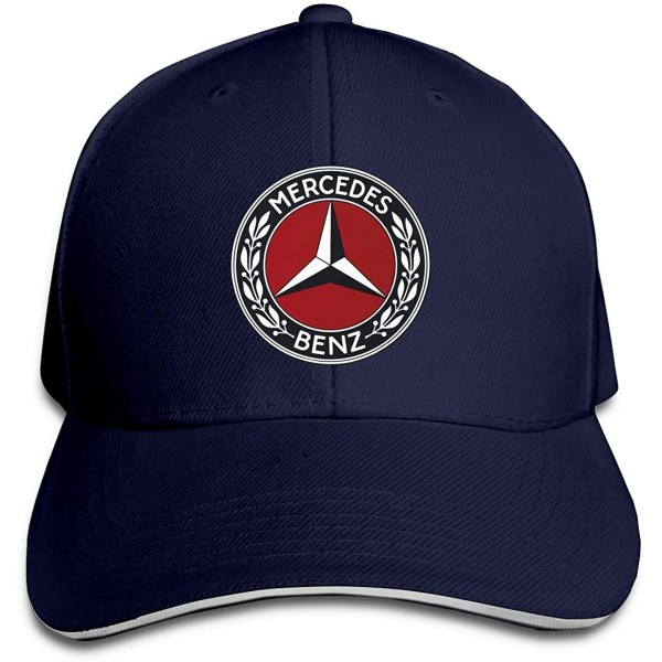 Baseball Caps Adult Men and Women Mercedes Benz Logo Hat Adjustable Fits Hat Lovely Baseball Cap - Navy - C5196OU3KM2 $7.02
