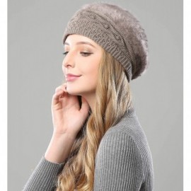Berets Women Beret Hat French Wool Beret Beanie Cap Classic Solid Color Autumn Winter Hats - Khaki - C018Y64GEZO $17.70