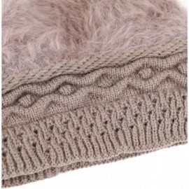 Berets Women Beret Hat French Wool Beret Beanie Cap Classic Solid Color Autumn Winter Hats - Khaki - C018Y64GEZO $17.70