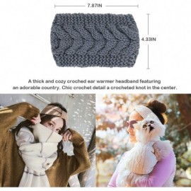 Cold Weather Headbands Womens Winter Knitted Headband - Soft Crochet Bow Twist Hair Band Turban Headwrap Hat Cap Ear Warmer -...