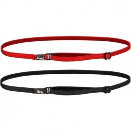 Headbands Women's Elastic & Adjustable No Slip Running Headband Multi Pack - Black & Red Elastic 2pk - CW18Y42MWN9 $11.86