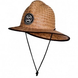 Sun Hats Straw Firefighter Hat- Large/XL 60cm - Clean (Few Burn Markings) - CW18953OLZH $28.74