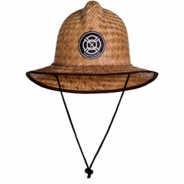 Sun Hats Straw Firefighter Hat- Large/XL 60cm - Clean (Few Burn Markings) - CW18953OLZH $28.74