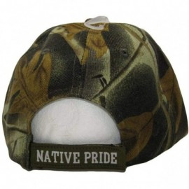 Baseball Caps Native Pride American Bull Skull Tribal Shadow Camo Indian Embroidered Cap Hat - CQ194Q4QLTY $10.44