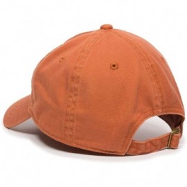 Baseball Caps Oklahoma Map Outline Dad Baseball Cap Embroidered Cotton Adjustable Dad Hat - Orange - C418ZO4RZ7K $11.33