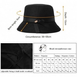 Bucket Hats Packable UPF Straw Sunhat Women Summer Beach Wide Brim Fedora Travel Hat 54-59CM - 00705_beige - CH18RL7874T $23.93