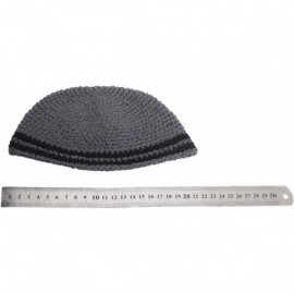 Skullies & Beanies Yarmulke Jewish Kippah Frik Kipa Judaica Yamaka Kippa Yamakah Yarmulka Hat Men Or Kids - Classic Grey & Bl...