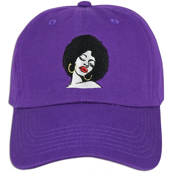 Baseball Caps Melanin Embroidered Dad Cap Hat Adjustable - Purple - C618DS9L9SG $14.99
