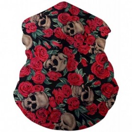 Balaclavas Funny Multifunctional Seamless Bandanas for Dust Wind Sun Protection- Outdoors & Sports - Rose Skull - CJ19870EK7Q...