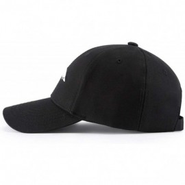 Baseball Caps Shark Baseball Cap Adjustable Plain Cotton Dad Hat Black - CQ18O53S3CK $8.35