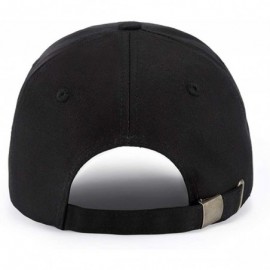 Baseball Caps Shark Baseball Cap Adjustable Plain Cotton Dad Hat Black - CQ18O53S3CK $8.35