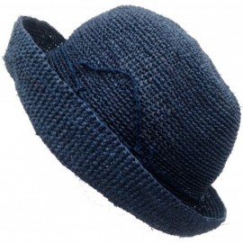 Sun Hats Dark Blue Crocheted Raffia Hat from Madagascar - CG11SIRH5A1 $46.25