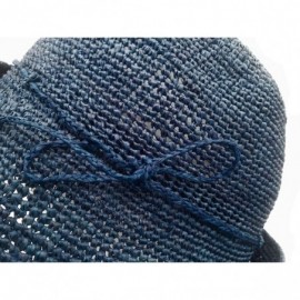 Sun Hats Dark Blue Crocheted Raffia Hat from Madagascar - CG11SIRH5A1 $46.25