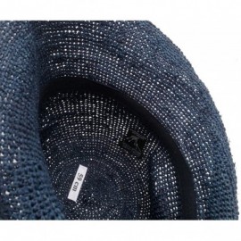 Sun Hats Dark Blue Crocheted Raffia Hat from Madagascar - CG11SIRH5A1 $46.25