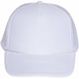 Baseball Caps Trucker SUMMER MESH CAP- Neon Orange - White - C311CG3DEVD $6.94
