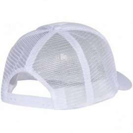 Baseball Caps Trucker SUMMER MESH CAP- Neon Orange - White - C311CG3DEVD $6.94