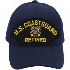 Baseball Caps US Coast Guard Retired Hat/Ballcap Adjustable One Size Fits Most - Navy Blue - C118NKDNZ3T $43.77