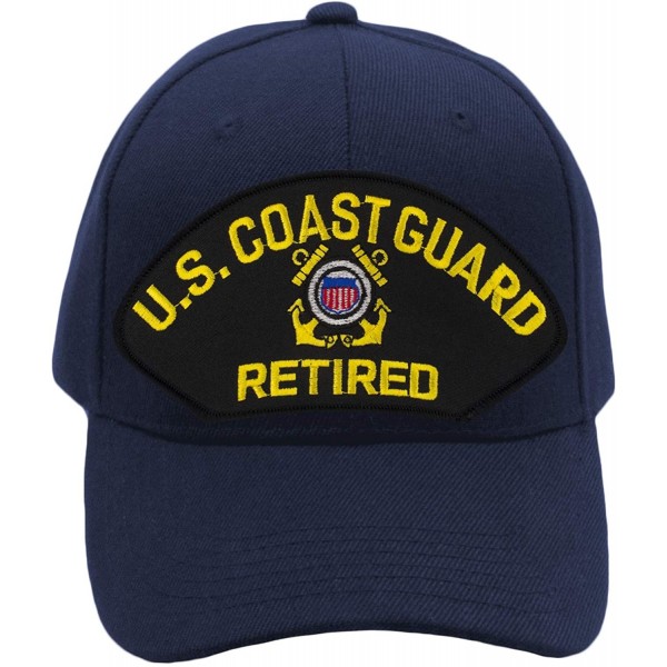 Baseball Caps US Coast Guard Retired Hat/Ballcap Adjustable One Size Fits Most - Navy Blue - C118NKDNZ3T $19.58