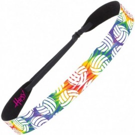 Headbands Cute Adjustable No Slip I Love Volleyball Headbands for Girls & Women - Volleyball Mixed Tie Dye 3pk - C5188G6EOQM ...