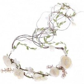 Headbands Newly arrived Rattan Flower Vine Crown Tiaras Necklace Belt Party Decoration - Ivory - C112I2XO6LH $11.90