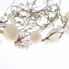 Headbands Newly arrived Rattan Flower Vine Crown Tiaras Necklace Belt Party Decoration - Ivory - C112I2XO6LH $11.90