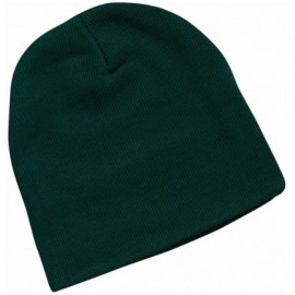 Skullies & Beanies SP08 - 8 Inch Knit Beanie - Forest Green - C0112F1FVVH $9.43