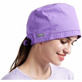 Newsboy Caps Women's Anti Dust Working Cap Adjustable Cotton Cap with Sweatband for Women and Men - Purple2 - CZ199S6GRLN $15.99