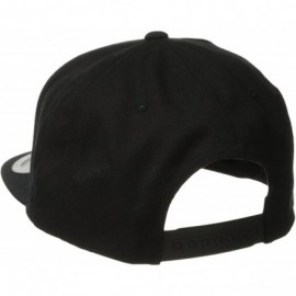 Baseball Caps Men's Quarter Twill Snapback Hat - Black - CP11WQA91ML $19.90