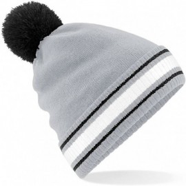 Skullies & Beanies Mens Stadium Beanie - Burgundy/White - C4180R753AE $9.80