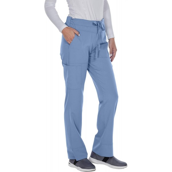 Headbands Grey's Anatomy Signature Women's 2207 3 Pocket Low Rise Scrub Pant - Ciel Blue - CH11N5NG5GT $50.31