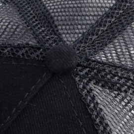 Baseball Caps Unisex Animal Mesh Trucker Hat Snapback Square Patch Baseball Caps - Black Eagle - C118TWXY2DA $14.56