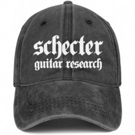 Baseball Caps Schecter-Guitars- Mens Womens Washed Rock Cap Vintage Hip Hop Hat Rugged - Schecter Guitars-4 - CB18W6WGQ6E $14.03