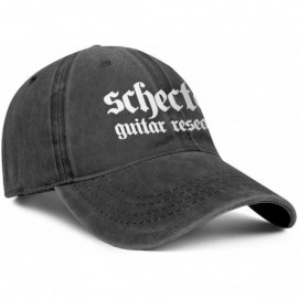 Baseball Caps Schecter-Guitars- Mens Womens Washed Rock Cap Vintage Hip Hop Hat Rugged - Schecter Guitars-4 - CB18W6WGQ6E $14.03