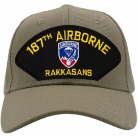 Baseball Caps 187th Airborne Hat/Ballcap Adjustable One Size Fits Most (Multiple Colors & Styles) - Tan/Khaki - CE18KO2ZROU $...