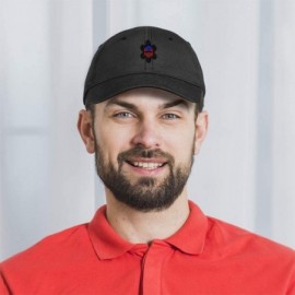 Baseball Caps Custom Soft Baseball Cap Puerto Rico Flag Sol Taino B Embroidery Cotton - Dark Denim - CQ18AANA326 $11.43