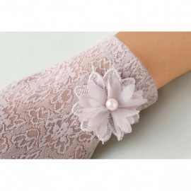 Headbands Bridal Gloves Lace Wedding Party Evening Short Gloves - A Light Purple - CY12EQBL6HL $24.60